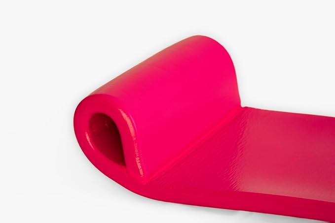 Cococabana Cococabana Foam Pool Float 74” – 74” foam pool float, vinyl‑coated, with headrest, side view, durable