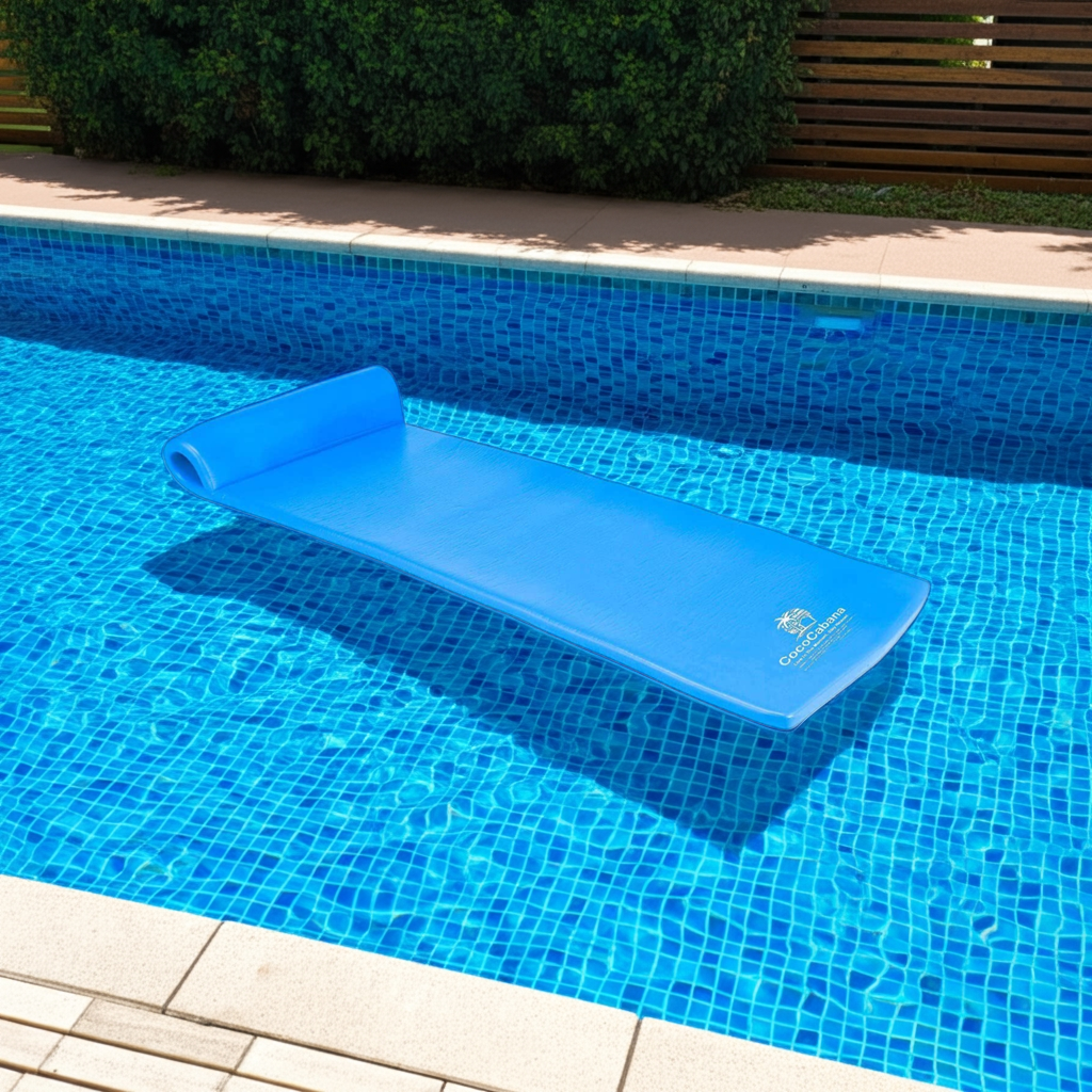 Cococabana Cococabana 70” Foam Pool Float – 70” foam pool float, vinyl‑coated, with headrest, ergonomic